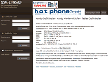 Tablet Screenshot of gsm-einkauf.de